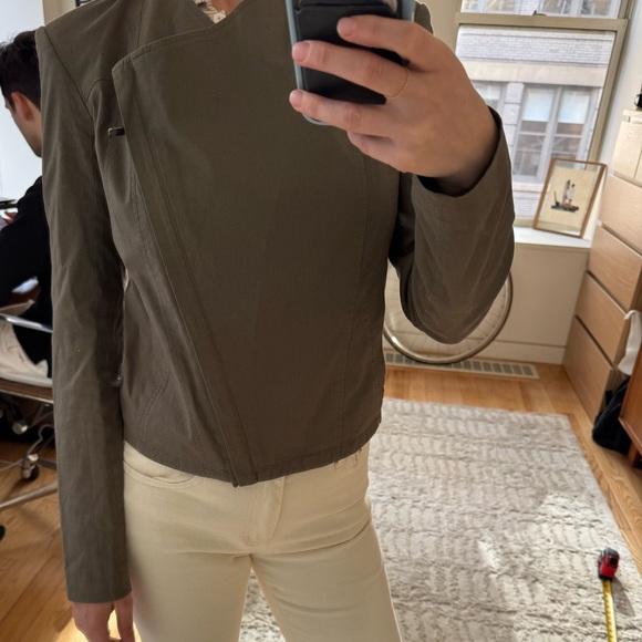 Helmut Lang Green Cotton Jacket ; Petite - Picture 5 of 5